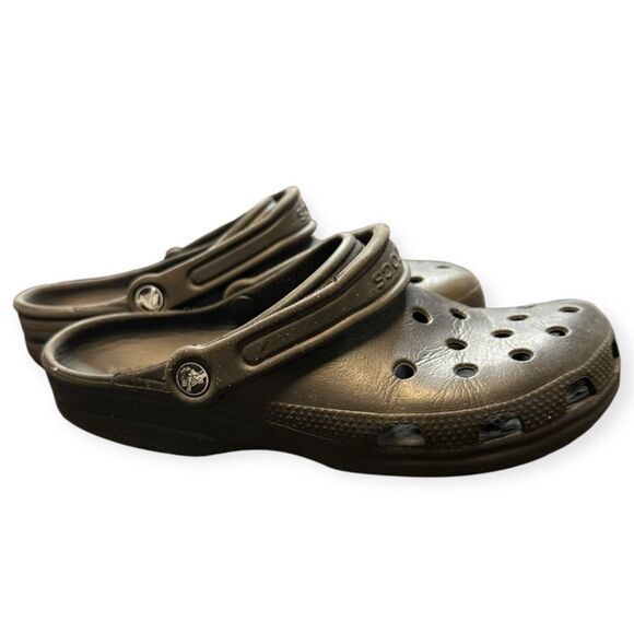 CROCS Adult Classic Clog Unisex Black Size M8 / W10 - Picture 2 of 7